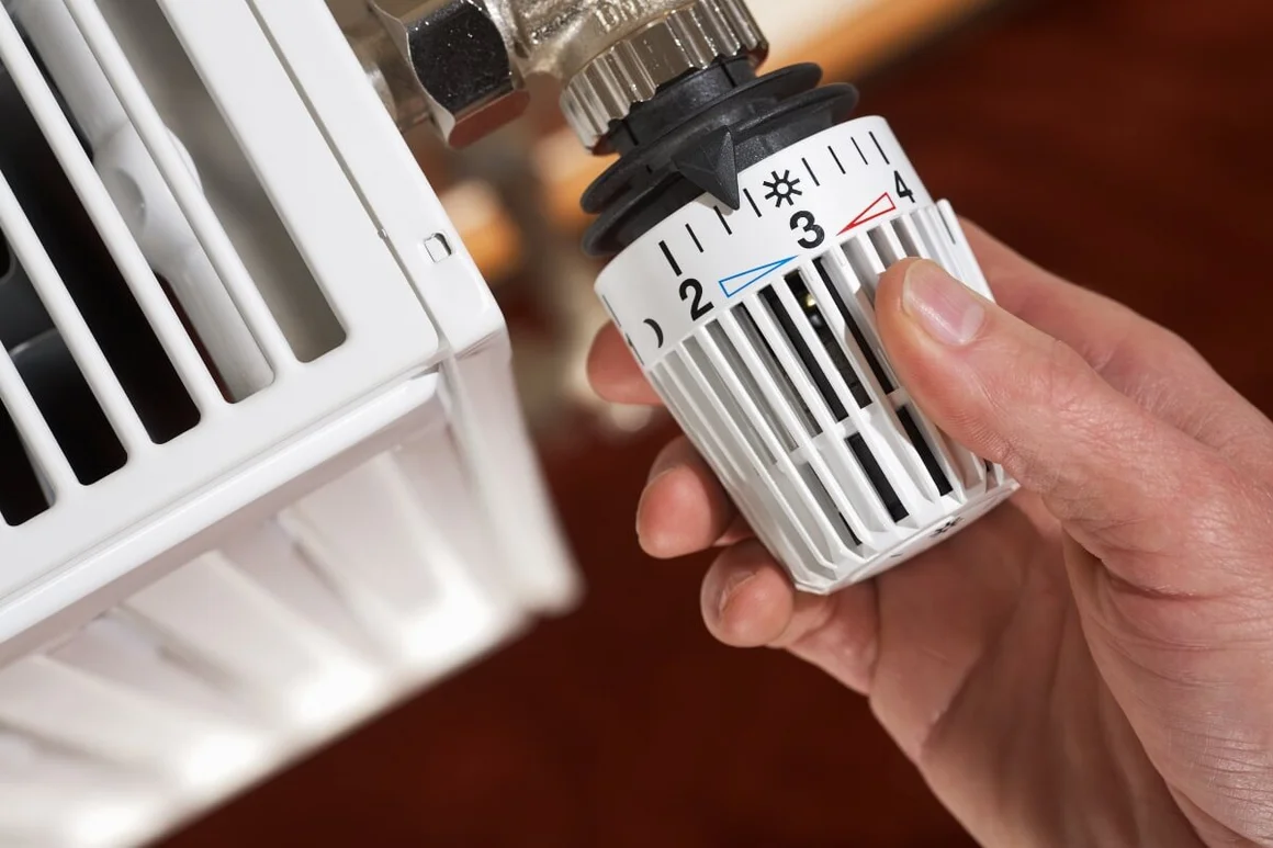 Hand verstellt Heizkörperthermostat