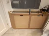 Holzschrank im Bau