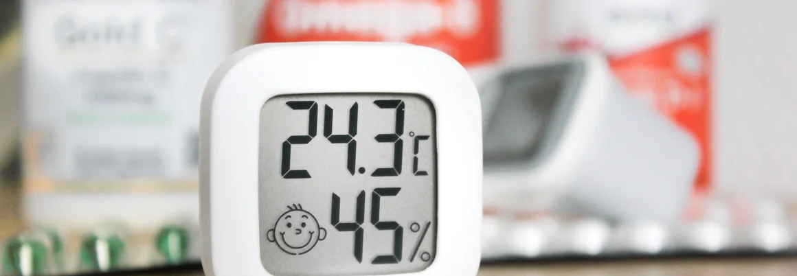 Digitales Thermometer mit Hygrometer