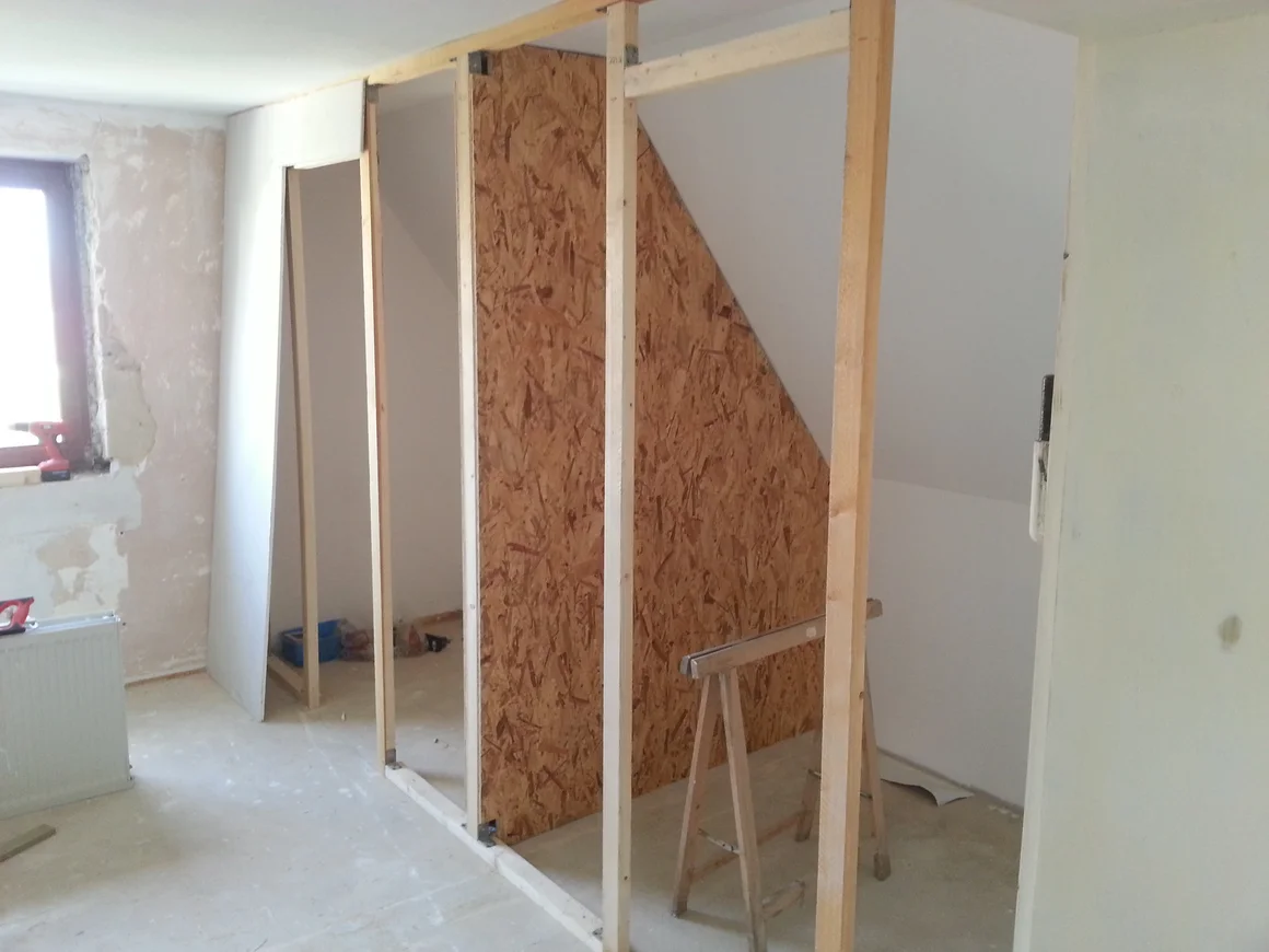 Büro und Kleiderschrank